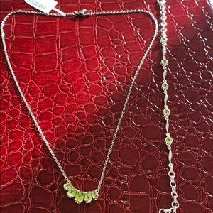 Peridot Necklace n bracelet!